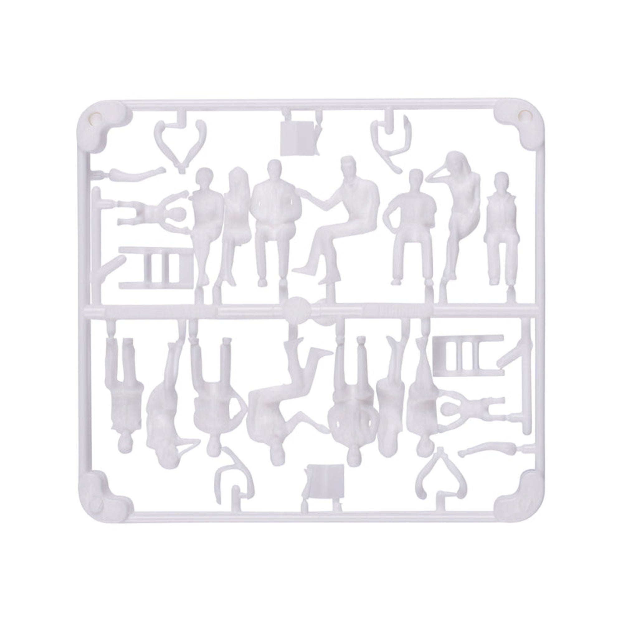 SCZ02-50311-15 [file:SCZ02-50311-15-1.jpg] Hermoli Sitting Figures White 1:50 8 Types H = 36mm (15 pcs)