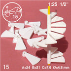 SCZ08-73041-15-1 [file:SCZ08-73041-15-1.jpg] Steps Spiral Staircase White 1:25 W = 40mm S = 7.4mm (15 pcs)