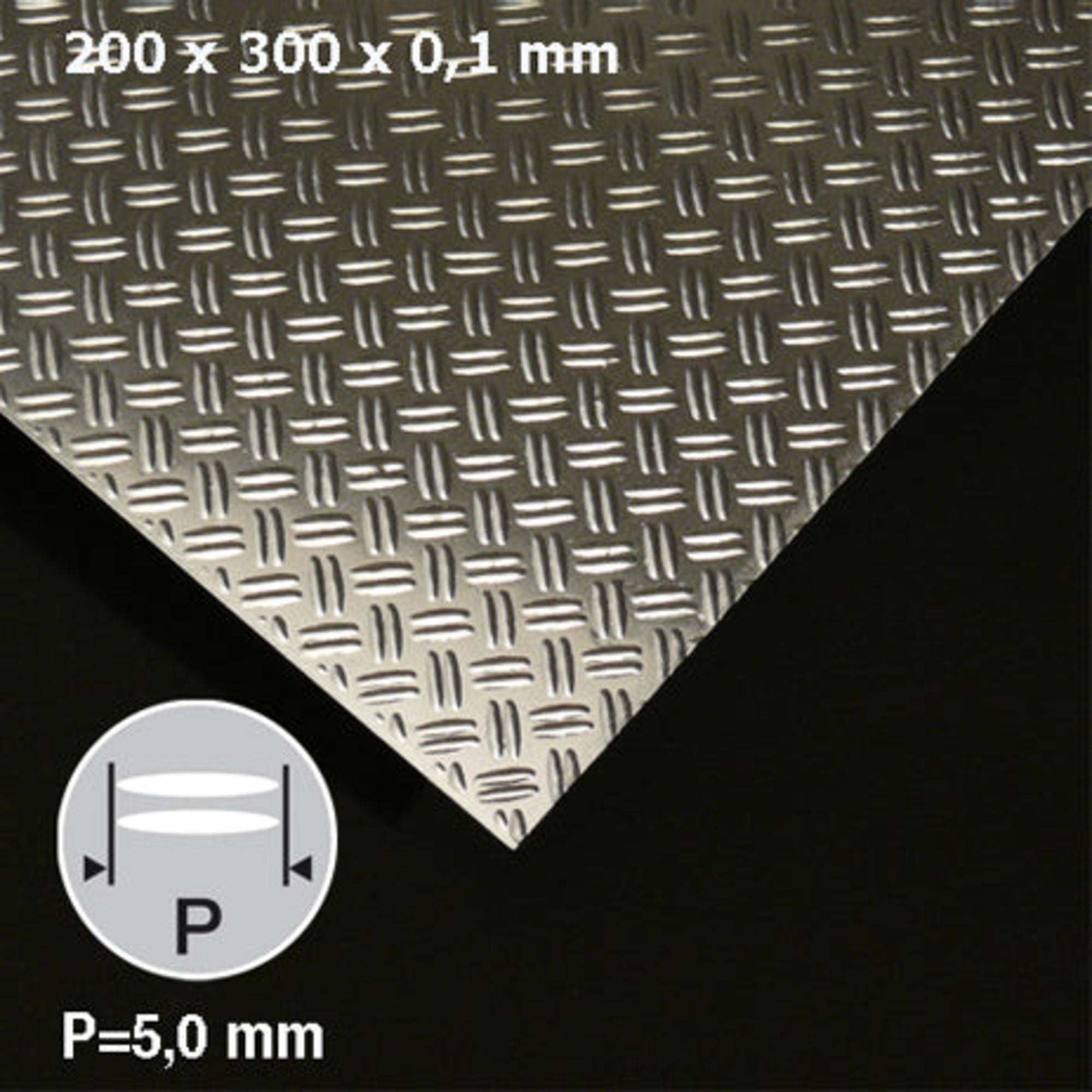 SCZ09-20500-1 [file:SCZ09-20500-1-1.jpg] Aluminium Bulb Plate, 0.5 x 200 x 295mm, Double H = 5.0mm
