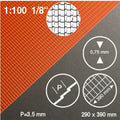 SCZ28-40052-1-1 [file:SCZ28-40052-1-1.jpg] Roof Tile Sheet Red 1:100 0.5 x 290 x 390mm Standard Tiles H = 3.5mm