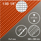 SCZ28-50052-1-1 [file:SCZ28-50052-1-1.jpg] Roof Tile Sheet Red 1:50 0.5 x 290 x 390mm Standard Tiles H = 70mm