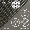 SCZ28-54054-1-1 [file:SCZ28-54054-1-1.jpg] Roof Tile Sheet Black 1:50 0.5 x 290 x 390mm Slates H = 70mm