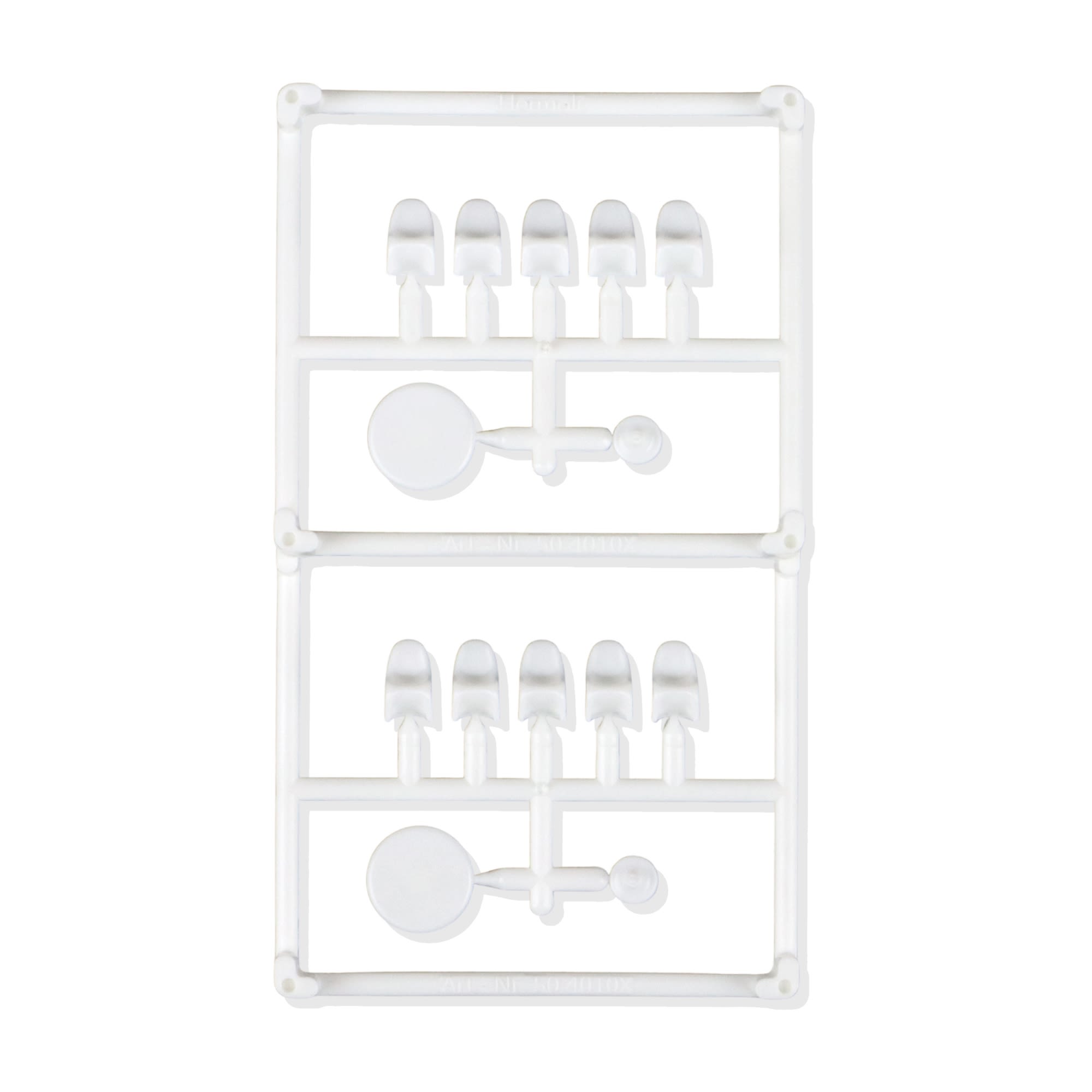 SCZ50-40101-10-2 Panton Chairs W/ 2 Tables White 1:100 (10 pcs)