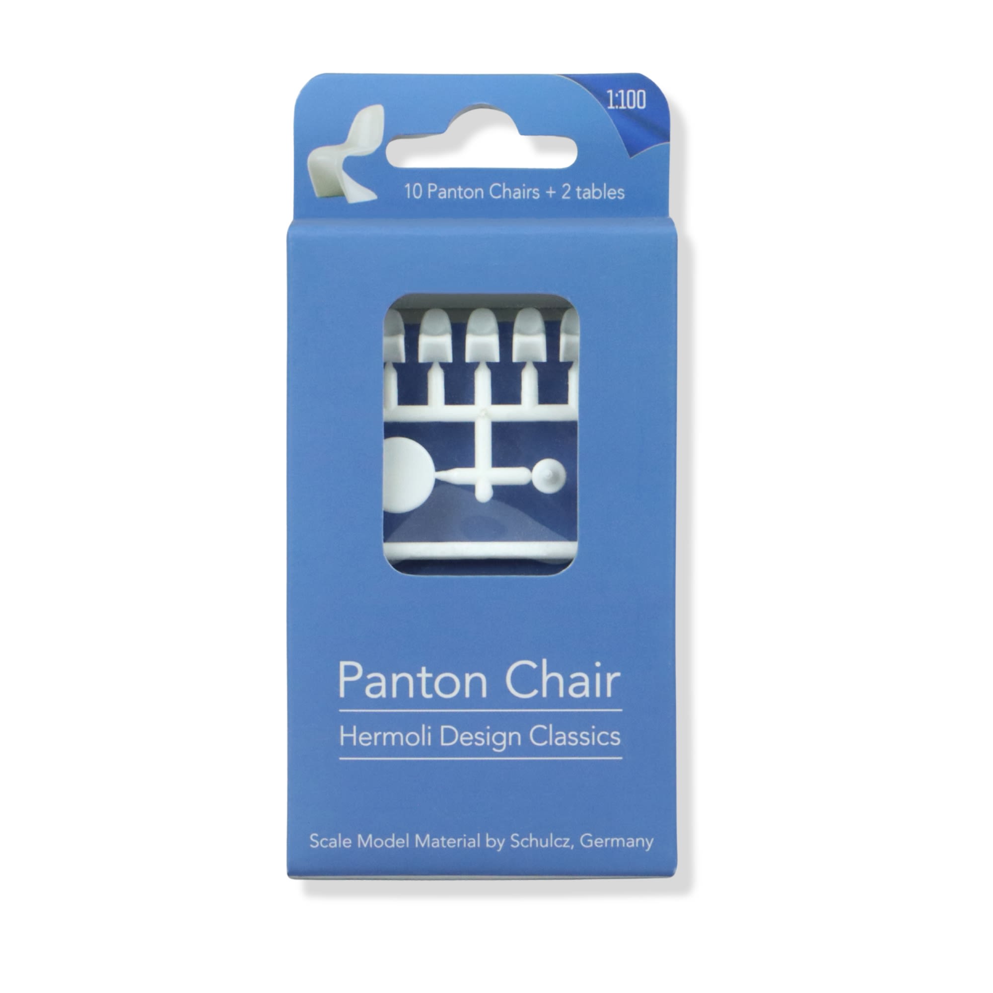 SCZ50-40101-10-4 Panton Chairs W/ 2 Tables White 1:100 (10 pcs)