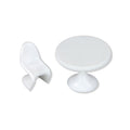 SCZ50-50101-5-1 Panton Chairs W/ Table White 1:50 (5 pcs)