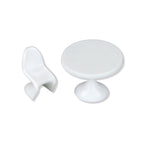 SCZ50-50101-5 [file:SCZ50-50101-5-1.jpg] Panton Chairs W/ Table White 1:50 (5 pcs)