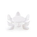 SCZ50-70101-4-1 Panton Chairs W/ Table White 1:25 (4 pcs)