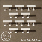 SCZ54-60221-10-1 [file:SCZ54-60221-10-1.jpg] Rectangular Tables 2 Legs White 1:100 H = 7.5mm 16 x 8mm (10 pcs)