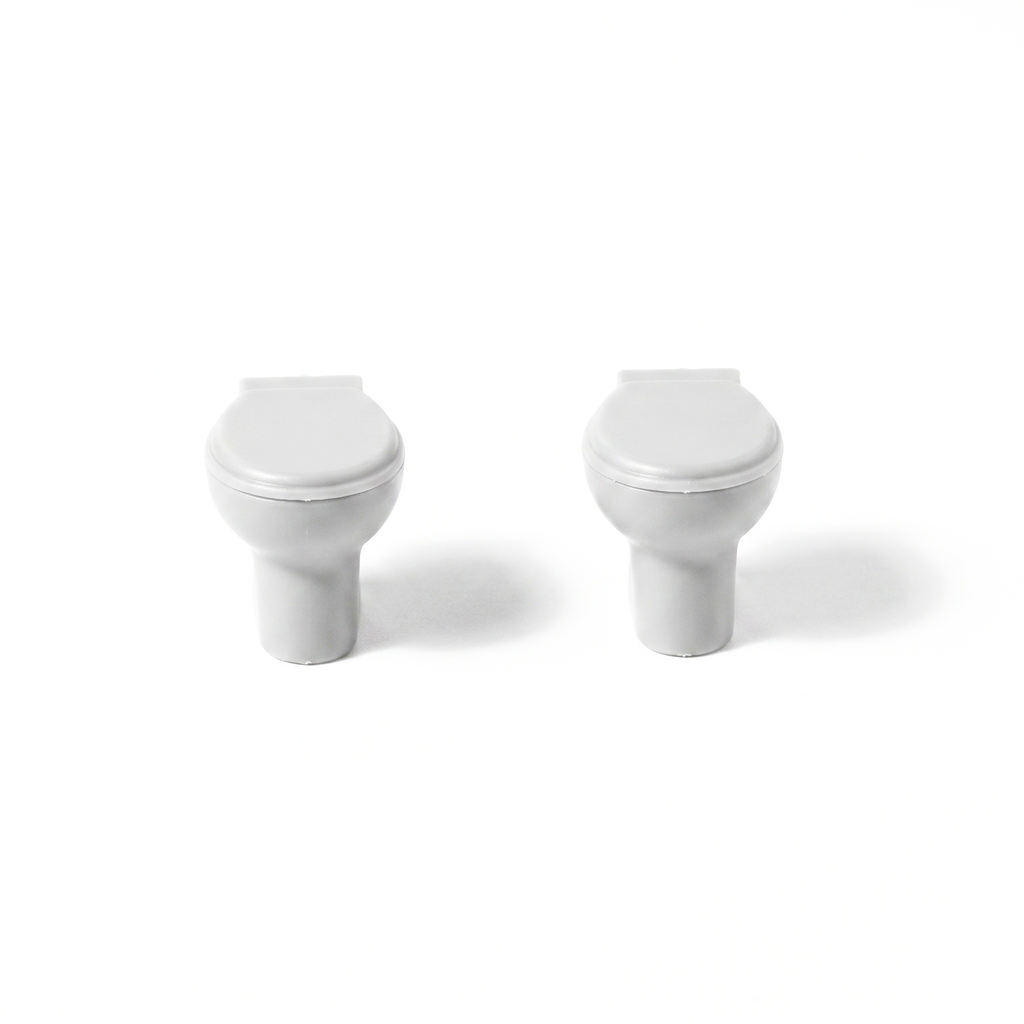 Toilet, White, 1:25 (2 pcs)