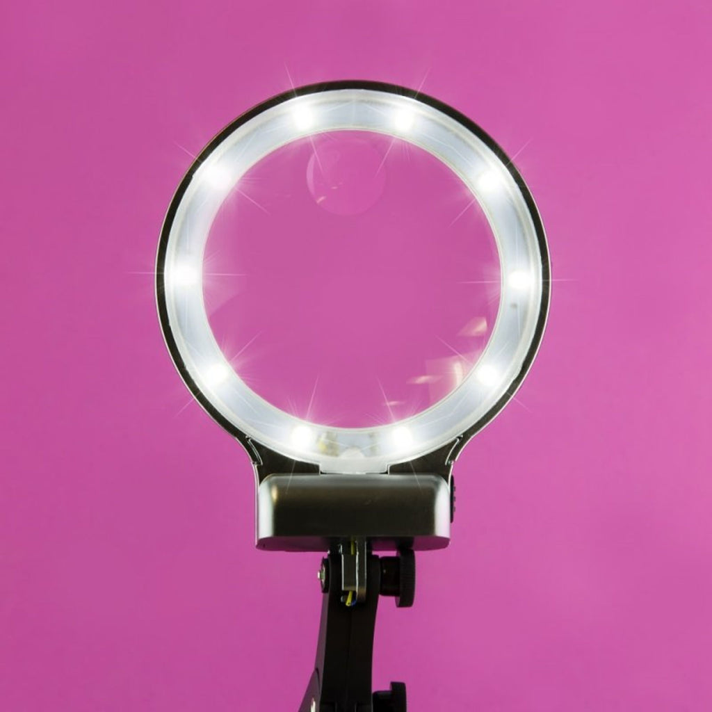 SHSPCL2400-2 [file:SHSPCL2400-2.jpg] Helping Hands & LED Magnifier Workstation