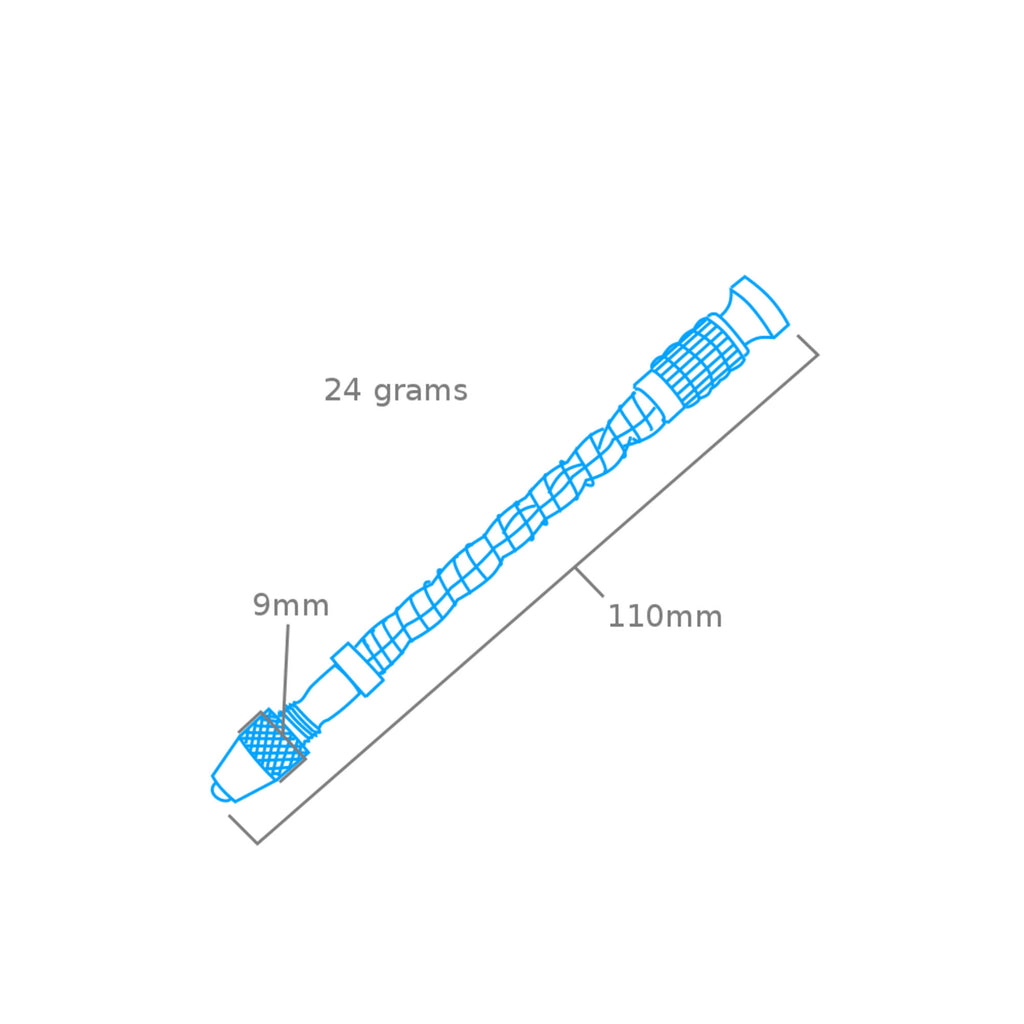 SHSPDR1126-7 [file:SHSPDR1126-7.jpg] Archimedean Drill Stock w/Spring (PDR1126)