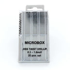 SHSPDR4001-1 [file:SHSPDR4001-1.jpg] Microbox Drill Set, 0.3-1.6mm (20 pcs) (PDR4001)