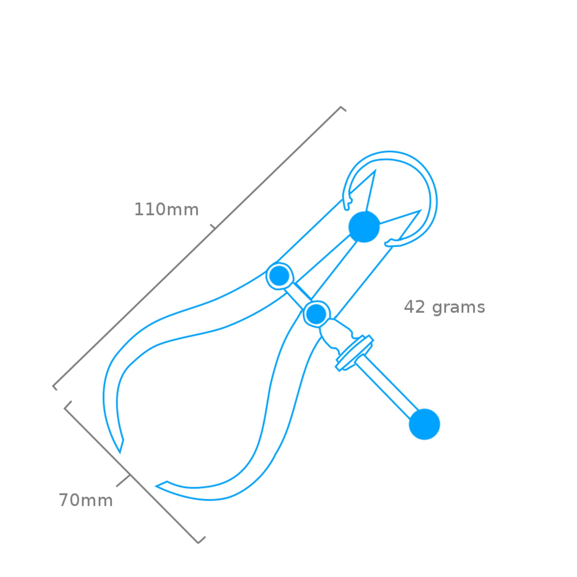 SHSPDV6712-3-4 [file:SHSPDV6712-3-4.jpg] Outside Calipers 3in (75mm) (Pdv6712/3)