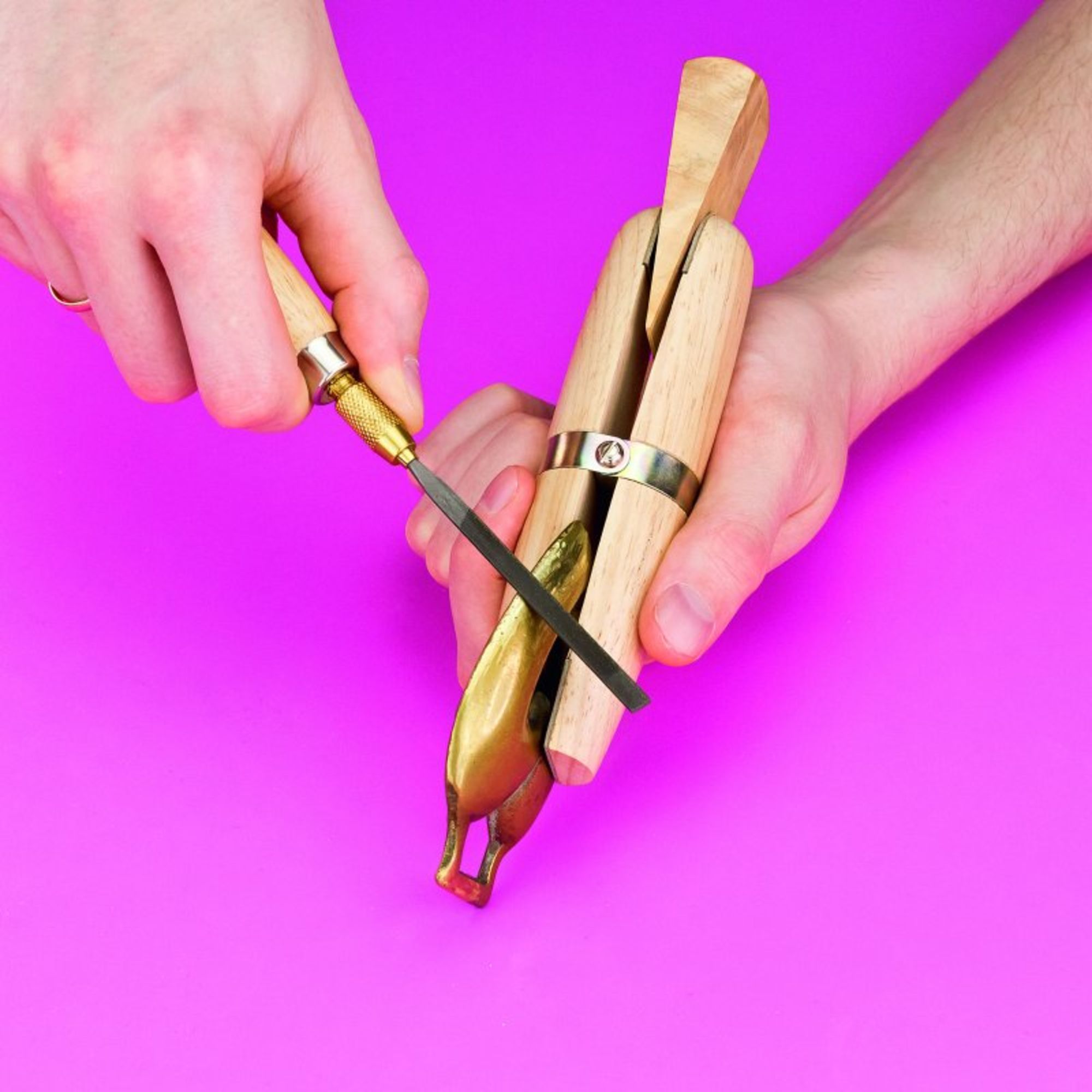 SHSPFL2211-2 [file:SHSPFL2211-2.jpg] Universal Needle File Handle (Pfl2211)