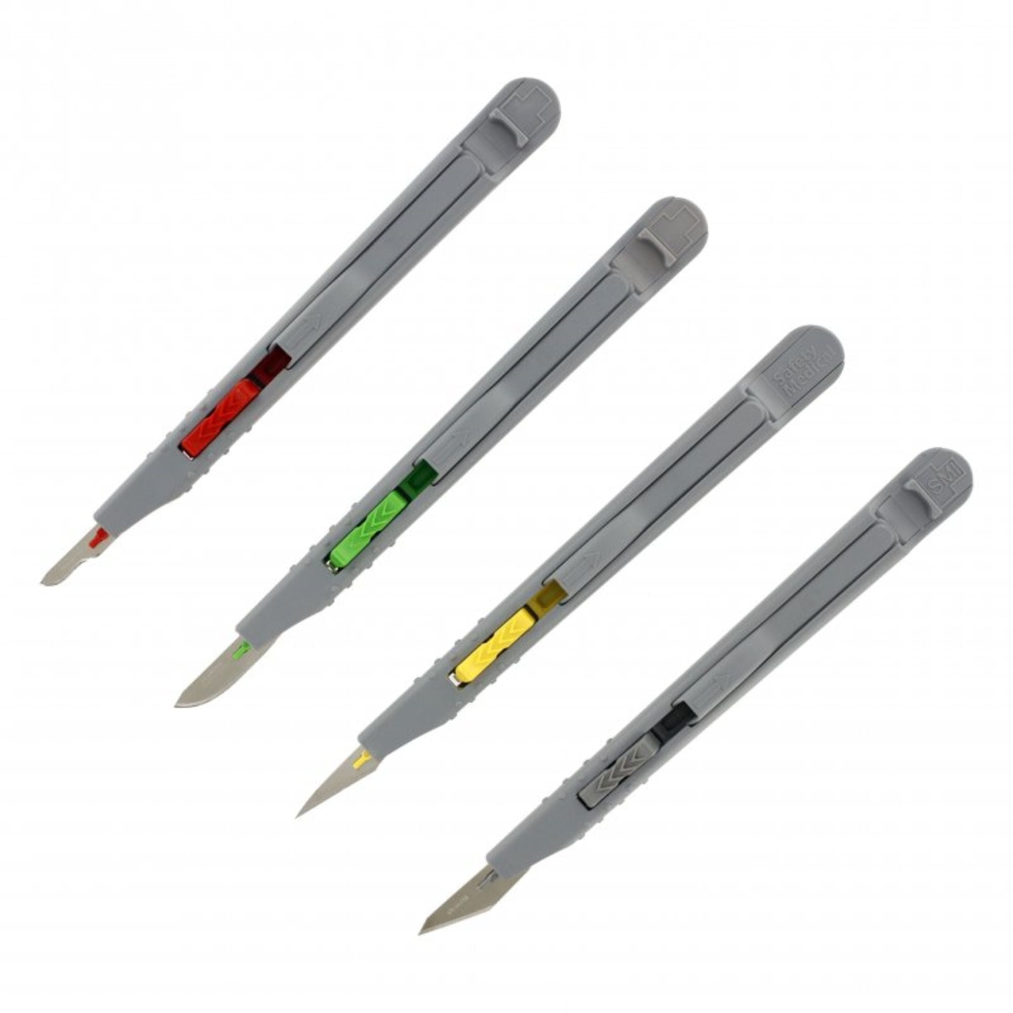 SHSPKN3216-S-1 [file:SHSPKN3216-S-1.jpg] Retractable Safety Knife Set (4 pcs) (Pkn3216/S)