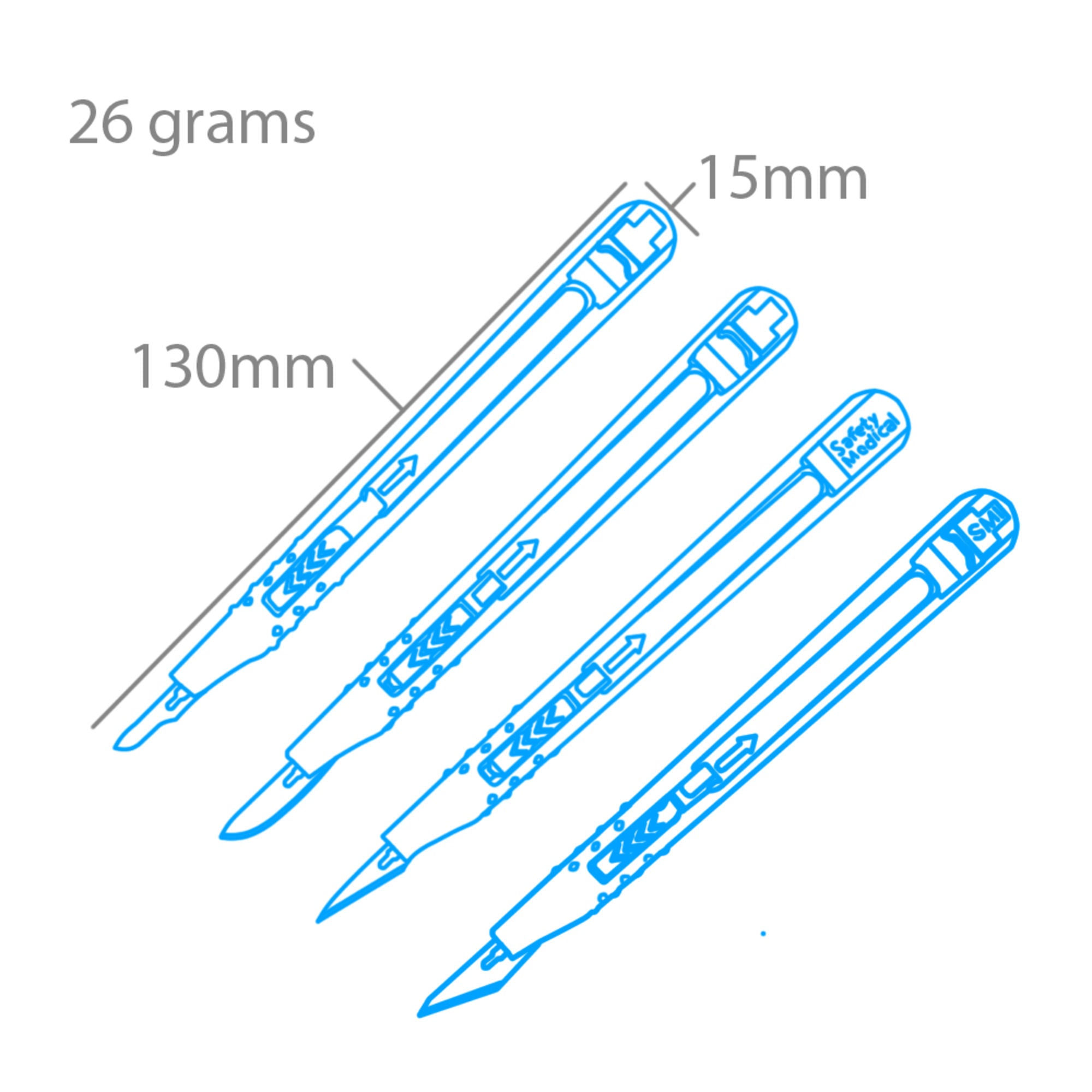 SHSPKN3216-S-5 [file:SHSPKN3216-S-5.jpg] Retractable Safety Knife Set (4 pcs) (Pkn3216/S)