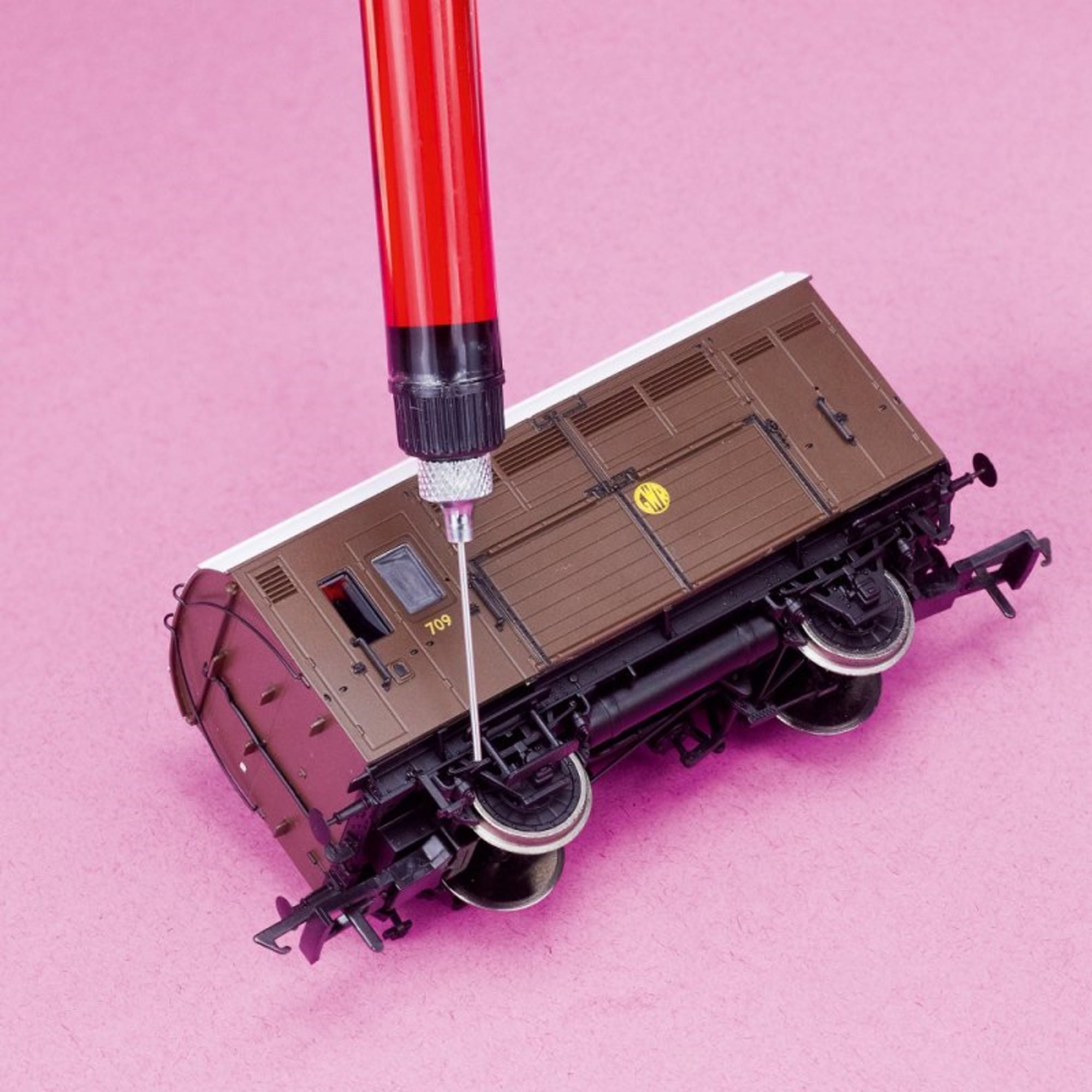 SHSPOL1002-3 [file:SHSPOL1002-3.jpg] Precision Lubricator - Red Transmission Oil For R/C Cars Etc