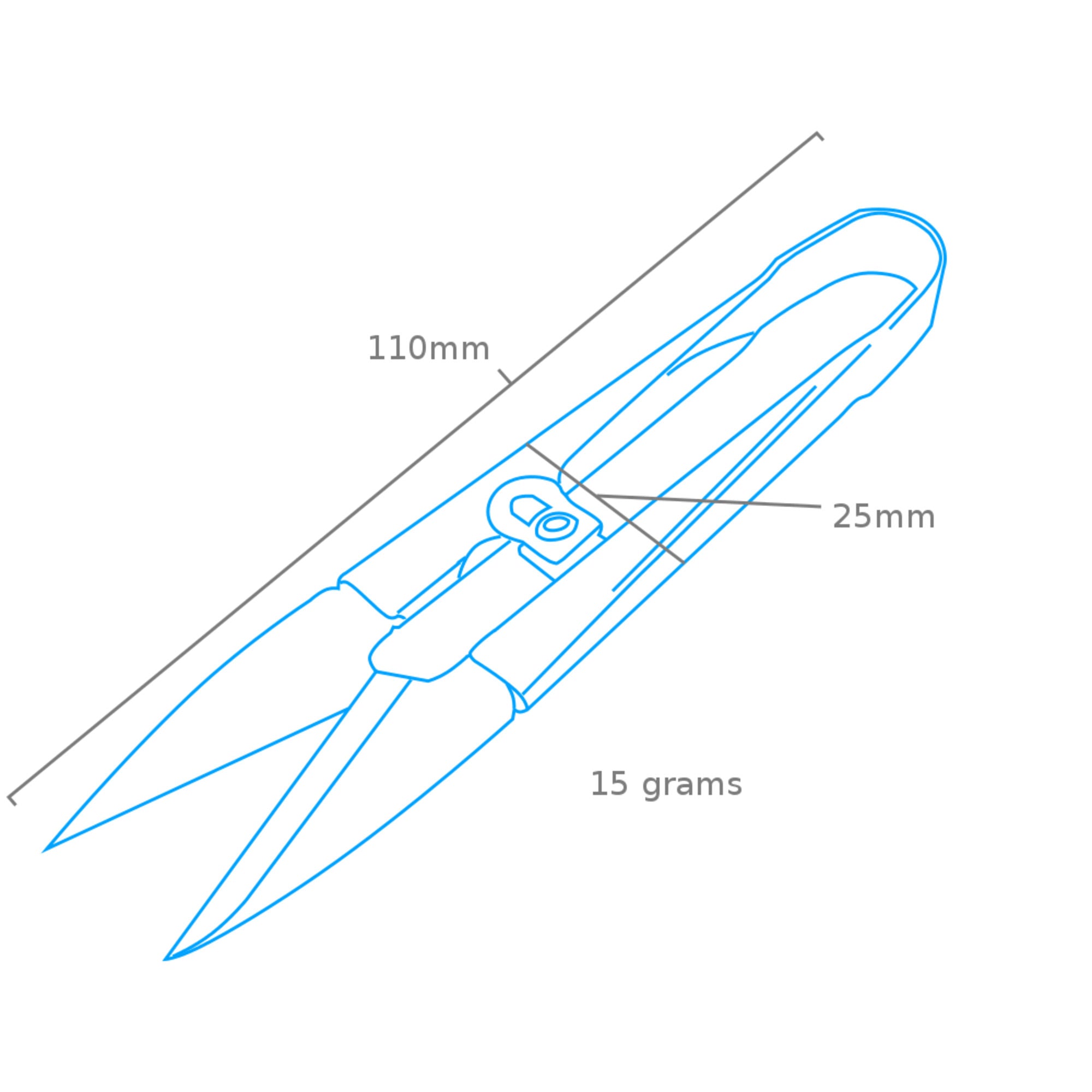 SHSPPL5015-7 [file:SHSPPL5015-7.jpg] Micro Snips (Ppl5015)