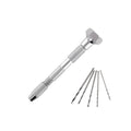 SHSPPV2237-D-1 [file:SHSPPV2237-D-1.jpg] Pin Vice - Double Ended, Swivel Top +5 Drills