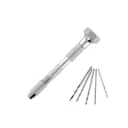 SHSPPV2237-D-1 [file:SHSPPV2237-D-1.jpg] Pin Vice - Double Ended, Swivel Top +5 Drills