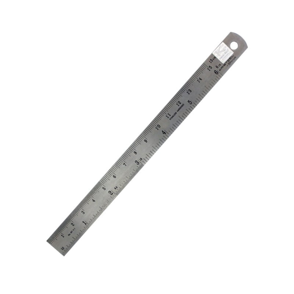 SHSPRU1006-1 [file:SHSPRU1006-1.jpg] 6in Steel Rule (Flexi) (Pru1006)