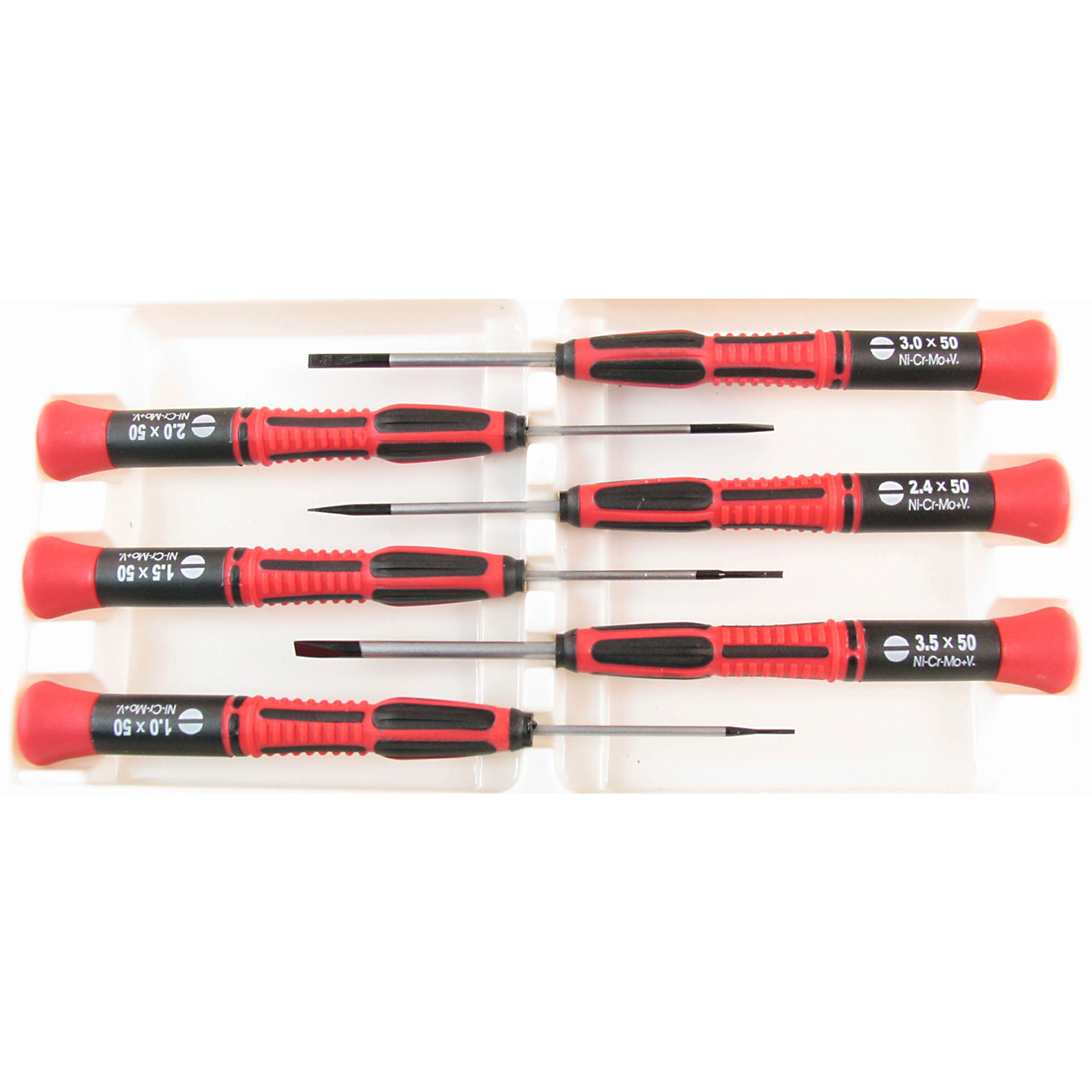 SHSPSD1600-4 [file:SHSPSD1600-4.jpg] Slotted Screw Driver Set (6 pcs) (PSD1600)