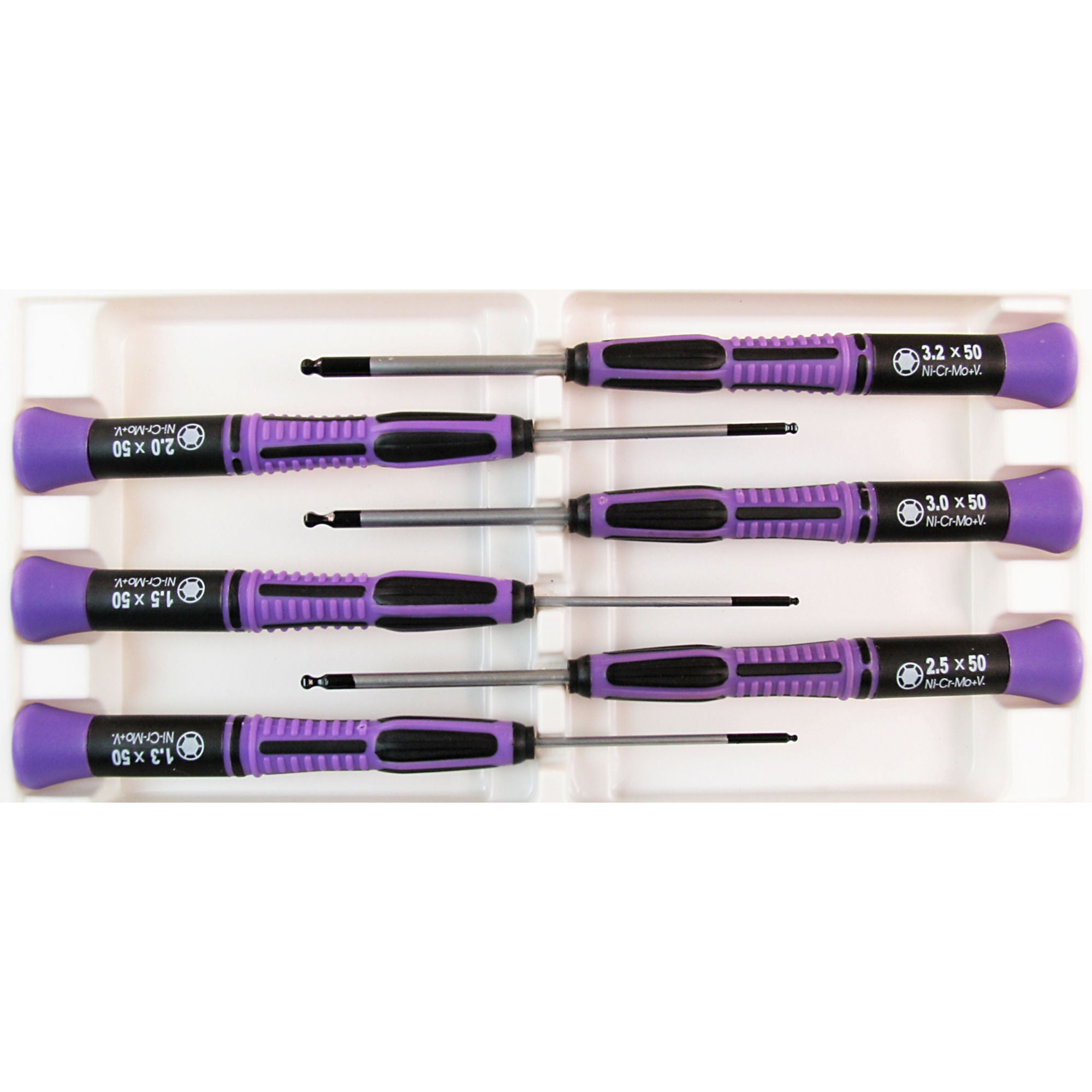 SHSPSD1607-3 [file:SHSPSD1607-3.jpg] Ball Point Driver Set (6 pcs) PSD1607