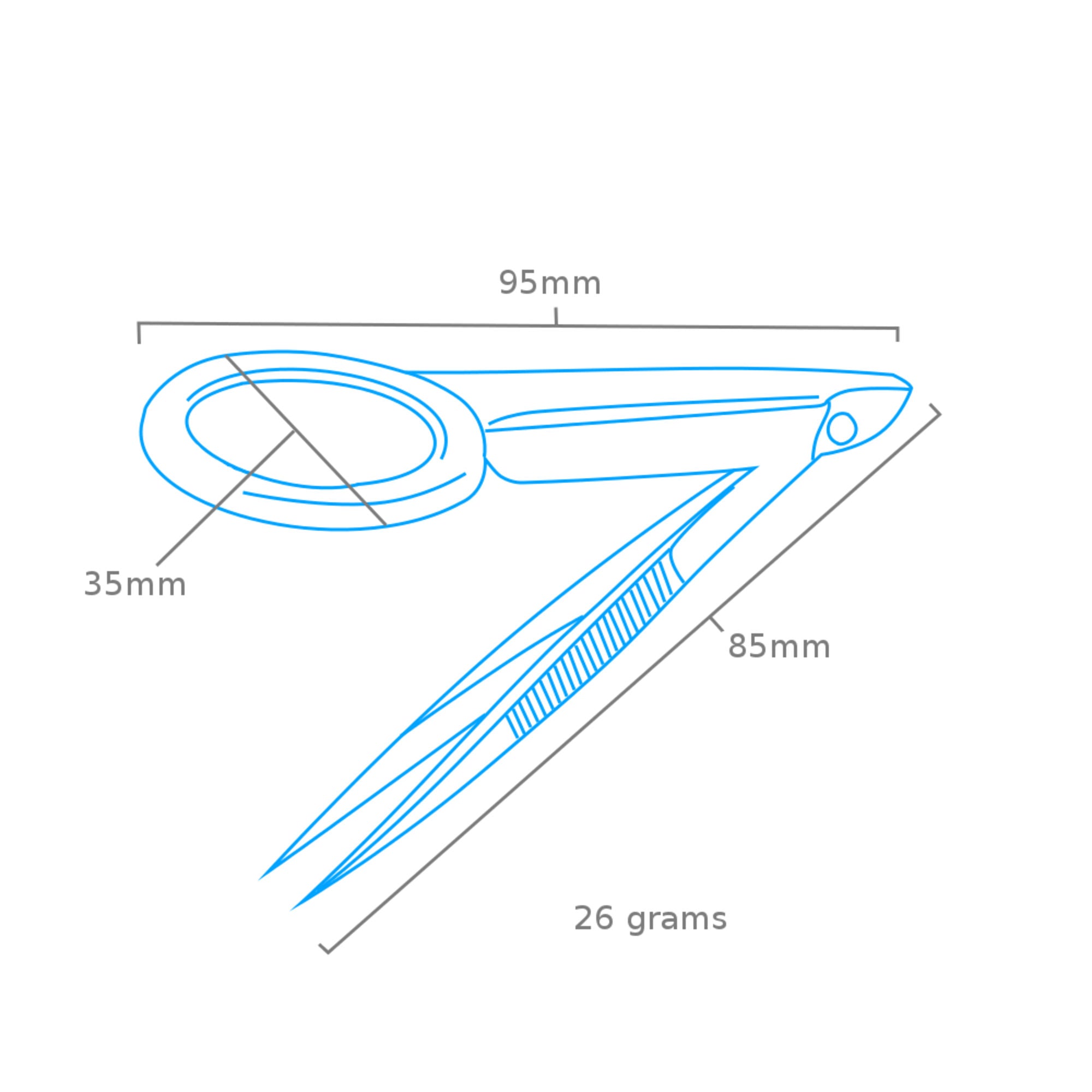 SHSPTW1125-7 [file:SHSPTW1125-7.jpg] Magnifier Tweezers (PTw1125)