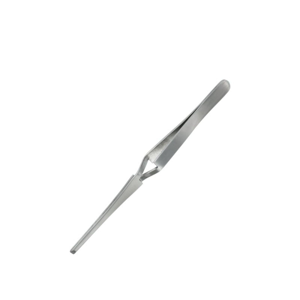 SHSPTW1126-1 [file:SHSPTW1126-1.jpg] Straight Tip Reverse Action Blunt End Tweezers (160mm) (PTW1126)
