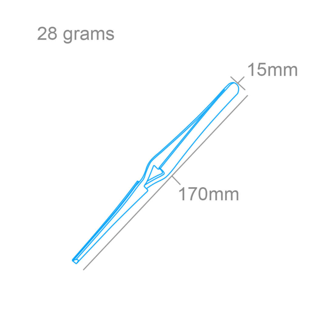 SHSPTW1126-7 [file:SHSPTW1126-7.jpg] Straight Tip Reverse Action Blunt End Tweezers (160mm) (PTW1126)