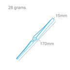 SHSPTW1126-7 [file:SHSPTW1126-7.jpg] Straight Tip Reverse Action Blunt End Tweezers (160mm) (PTW1126)