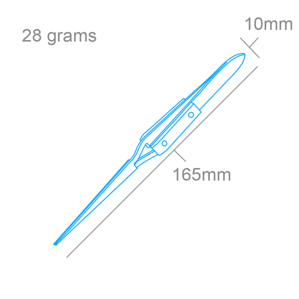 SHSPTW1127-6 [file:SHSPTW1127-6.jpg] Reverse Action Tweezers Straight Tip/Fibre Grip (160mm) (PTW1127)