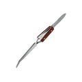 SHSPTW1128-1 [file:SHSPTW1128-1.jpg] Reverse Action Tweezers Curved Tip/Fibre Grip (160mm) (PTW1128)