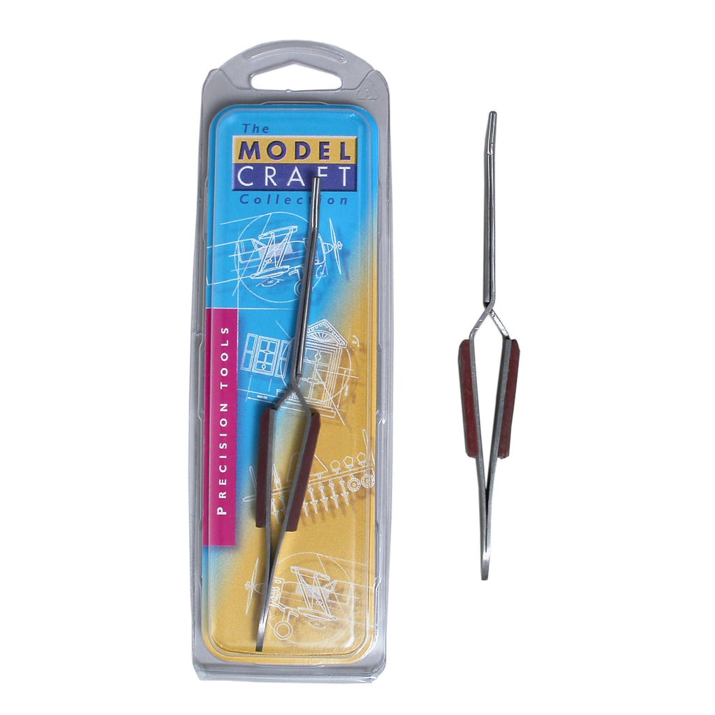 SHSPTW1128-5 [file:SHSPTW1128-5.jpg] Reverse Action Tweezers Curved Tip/Fibre Grip (160mm) (PTW1128)