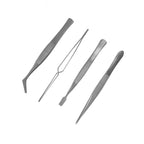 SHSPTW5000 [file:SHSPTW5000-1.jpg] 4-Piece Stainless Steel Tweezers Set (PTW5000)