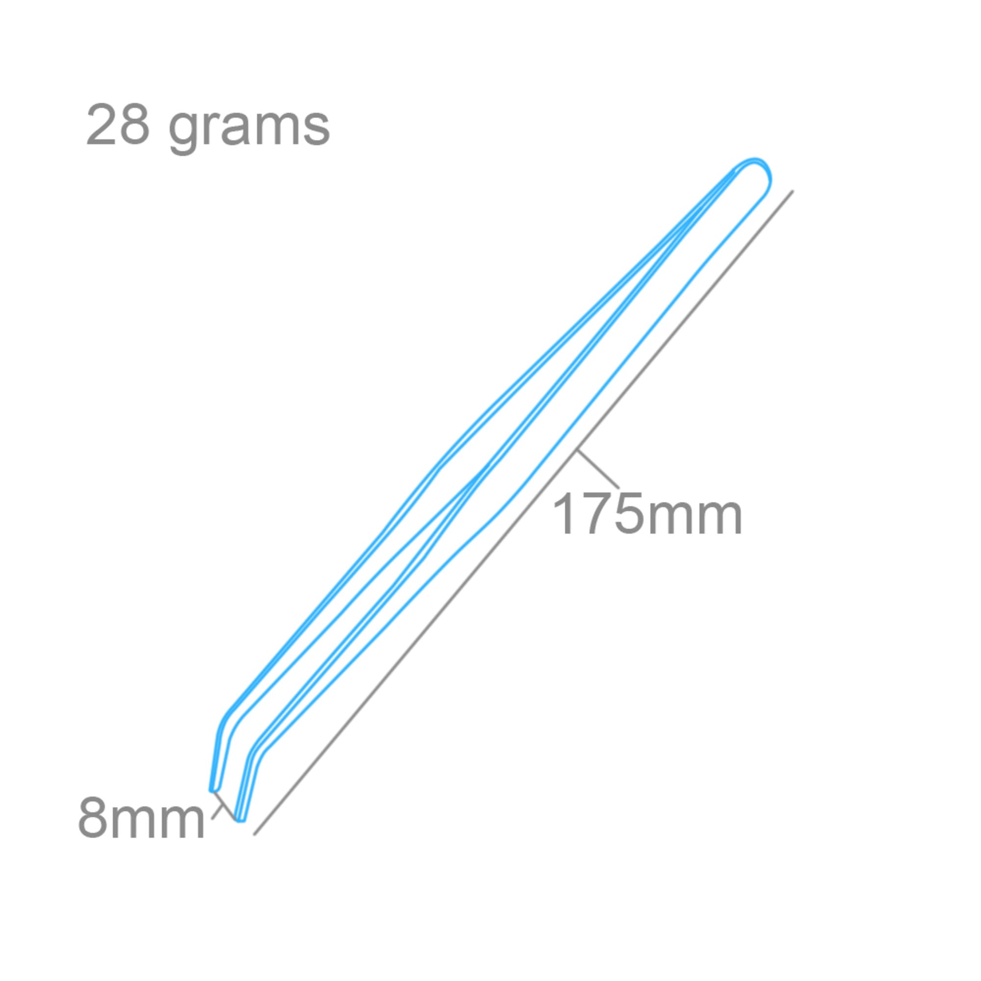 SHSPTW5351-7 [file:SHSPTW5351-7.jpg] Heavy Duty Tweezers 7in Curved (PTw5351)