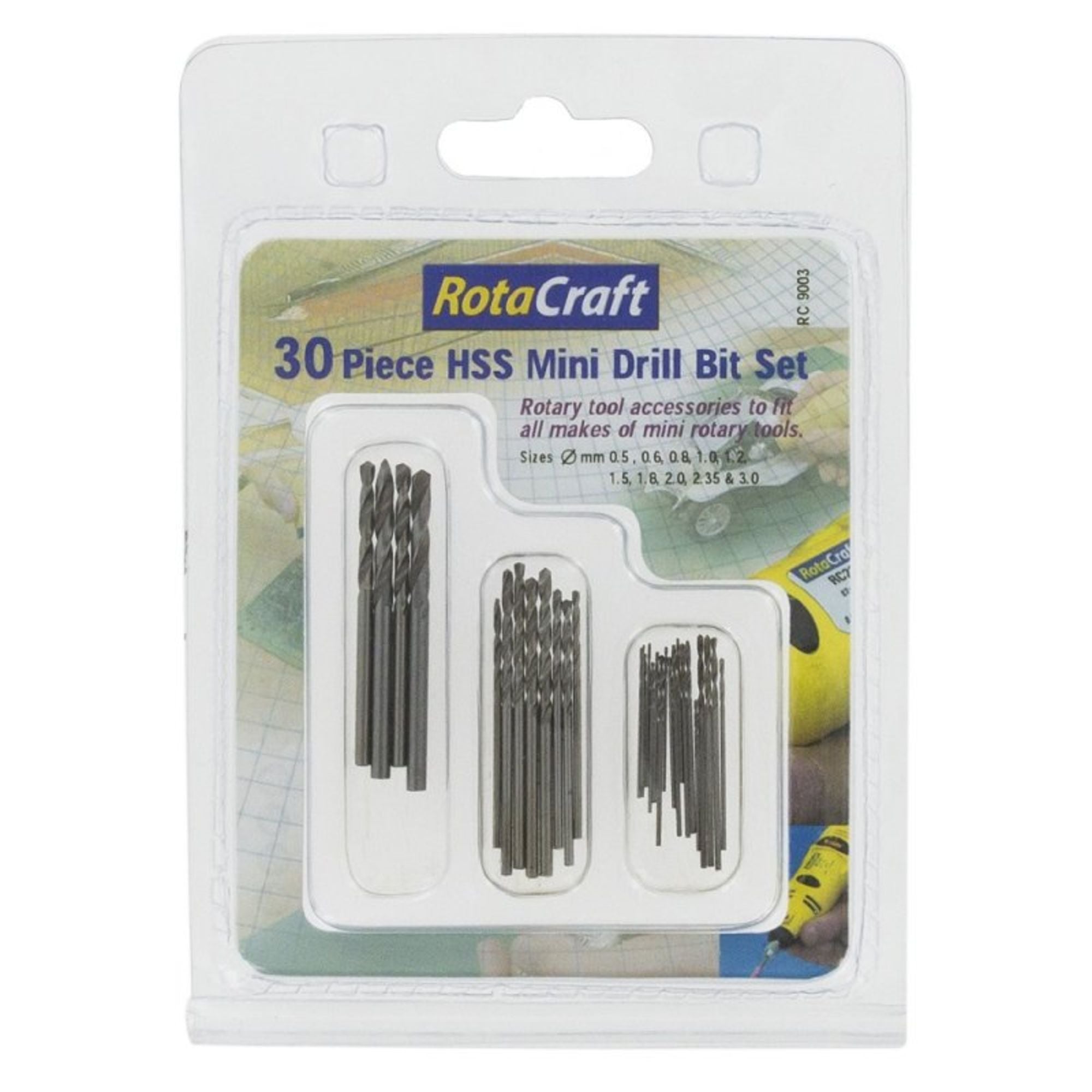 SHSRC9003-1 [file:SHSRC9003-1.jpg] HSS Mini Drill Bit Set (30 pcs) (R/C9003)