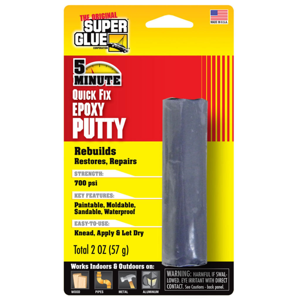 SUP15400 [file:SUP15400-1.jpg] 5 Minute Quick Fix Epoxy Glue Putty Stick (2oz, 57g)