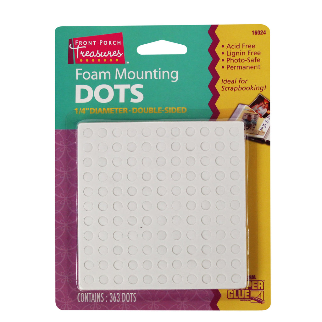SUP16024 [file:SUP16024-1.jpg] Foam Mounting Dots, Double-Sided, .25in Diameter (363 Dots)
