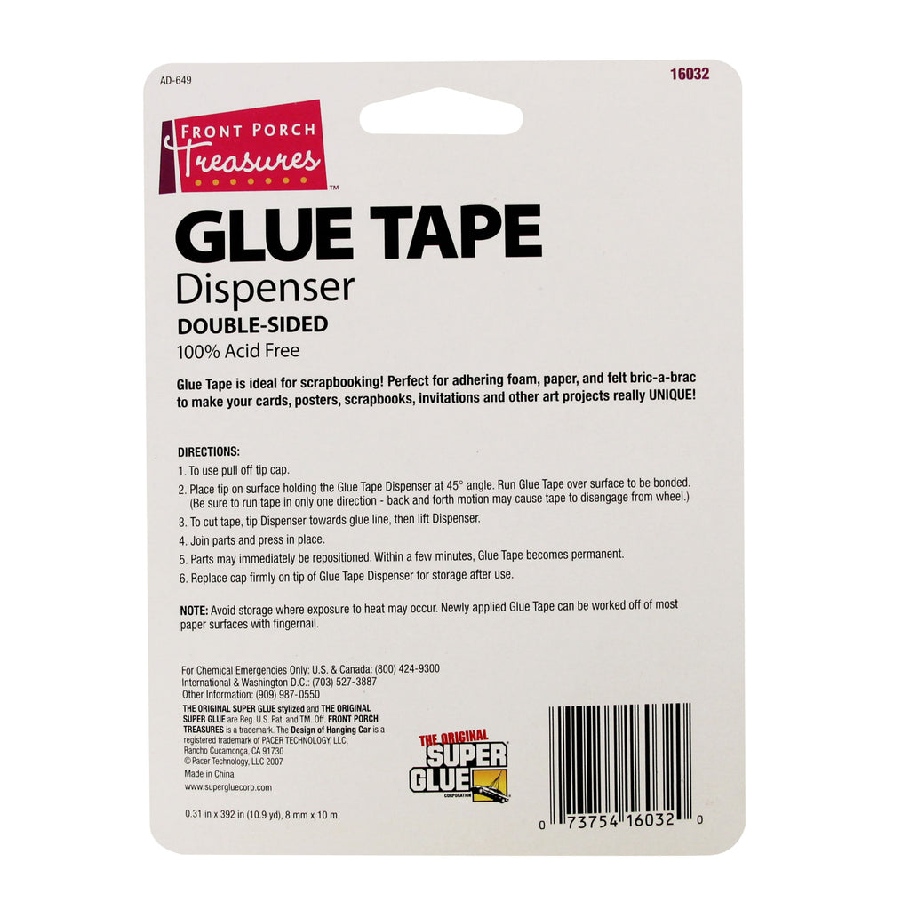 SUP16032-2 [file:SUP16032-2.jpg] Double-Sided Glue Tape Dispenser (0.31 x 392in, 8mm x 10m)