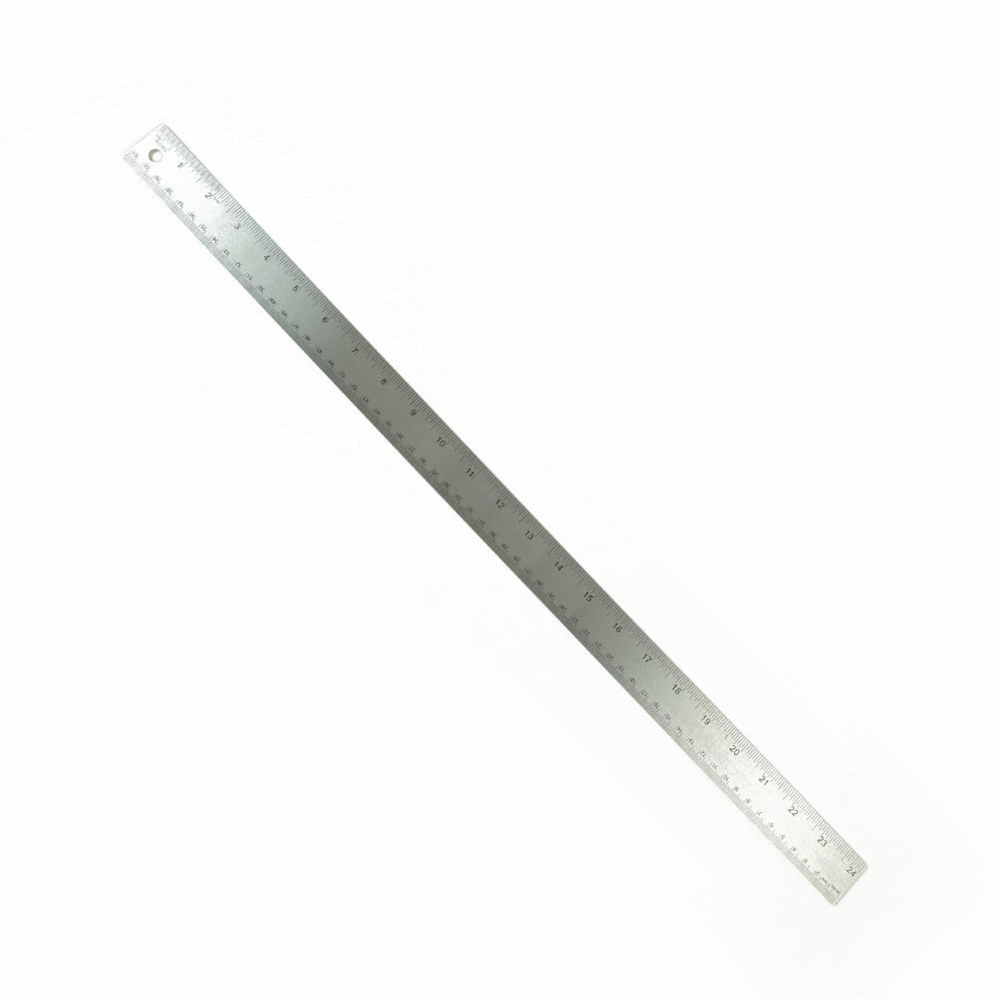 SWHDAR60 [file:SWHDAR60-1.jpg] Steel Ruler 60cm Cork Backed Non-Slip (cm/in)