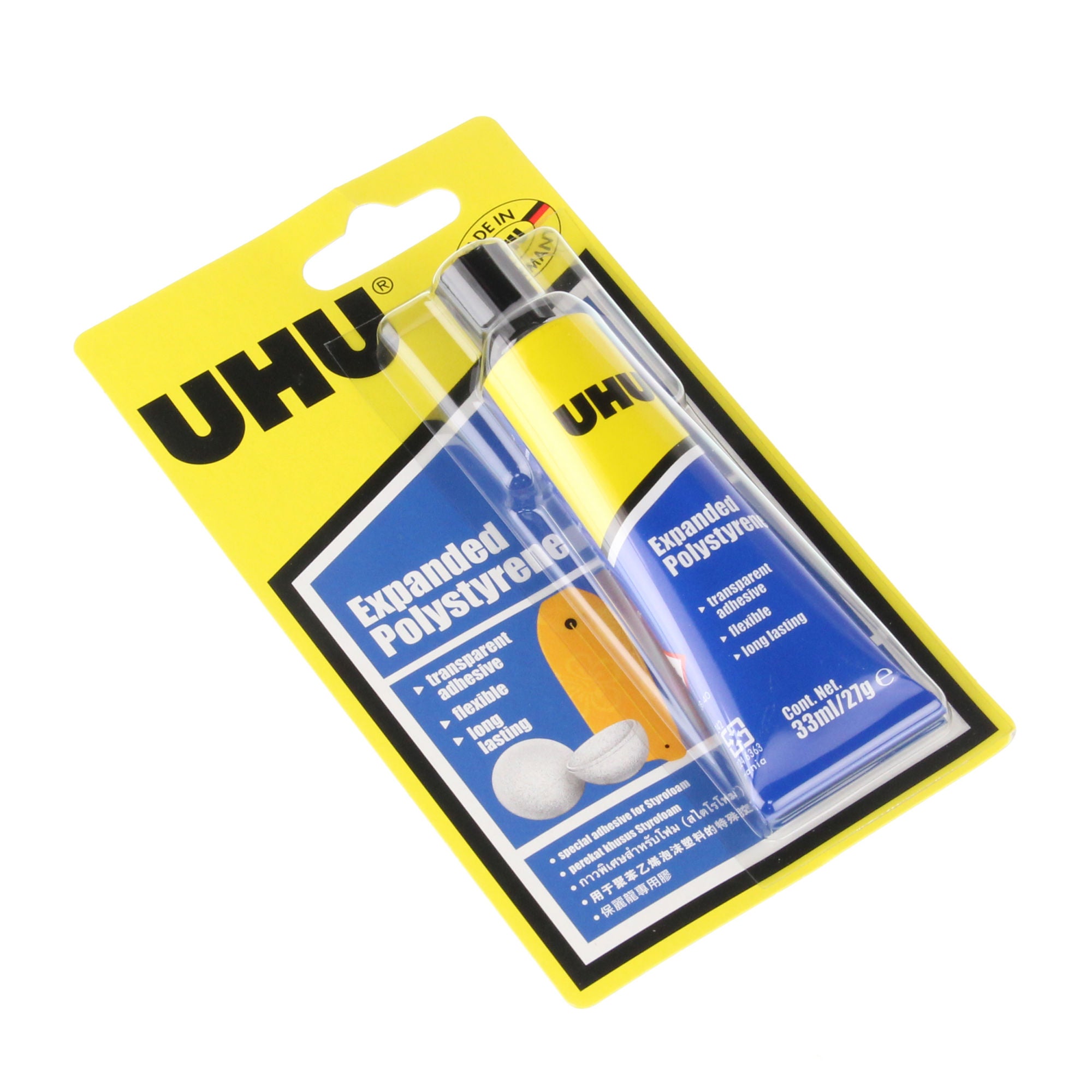 UHU37590 [file:UHU37590-1.jpg] Expanded Polystyrene Adhesive Glue 33ml