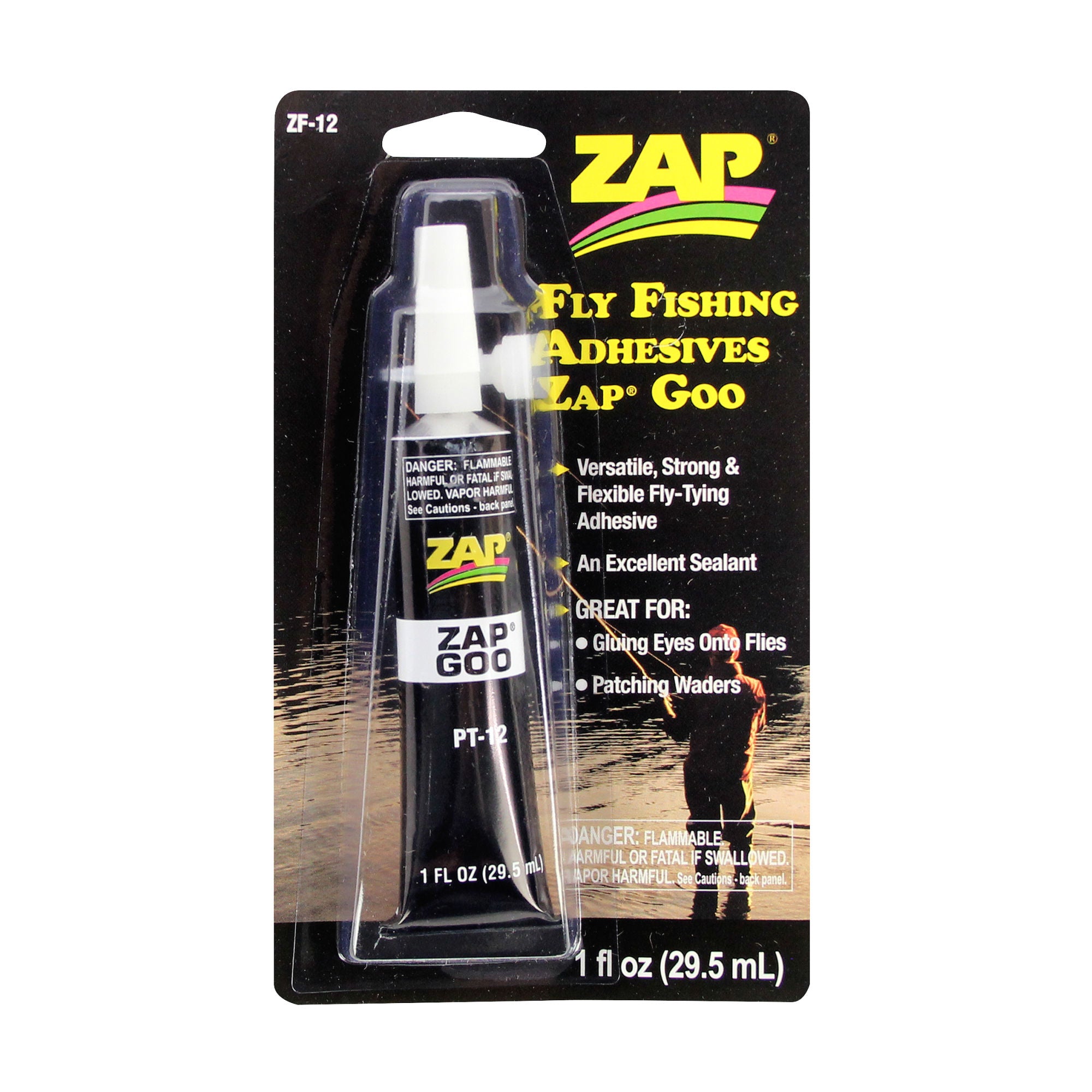 ZAPZF-12 [file:ZAPZF-12-1.jpg] Fly Fishing Adhesives Zap Goo Glue (1fl oz, 29.5ml)