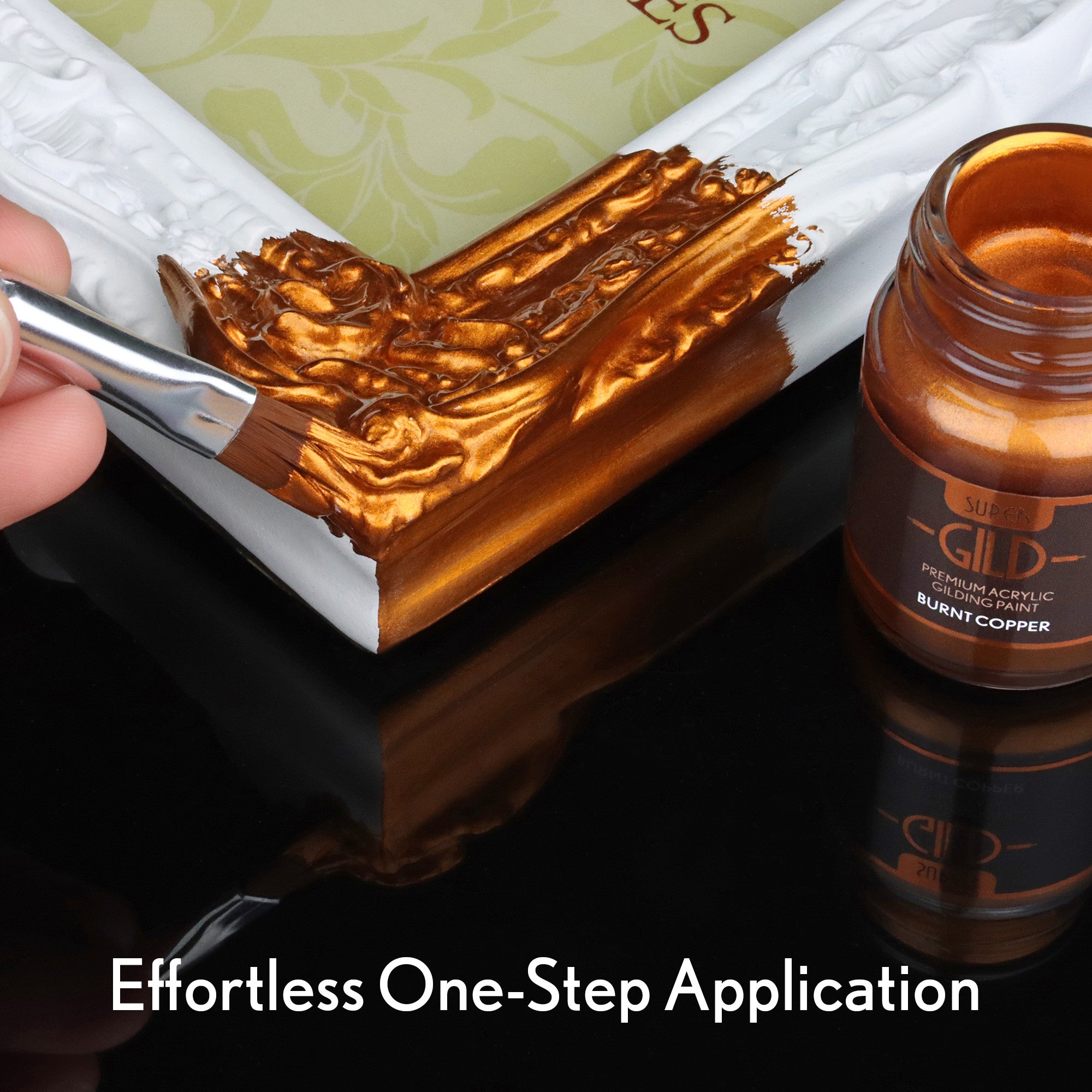 Super GILD Acrylic Gilding Enamel Paint, Burnt Copper (30ml)