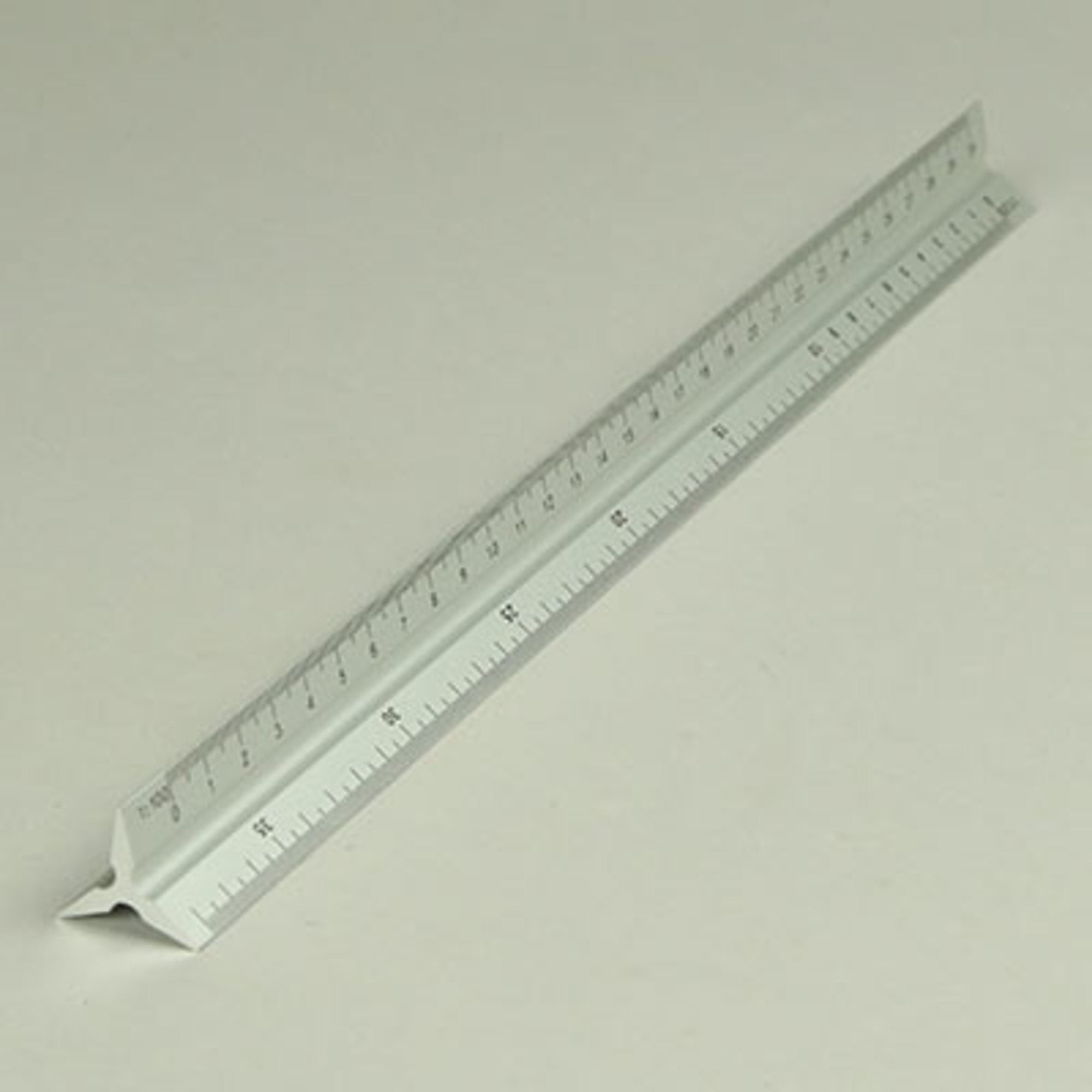 Scale rule, aluminium 300mm