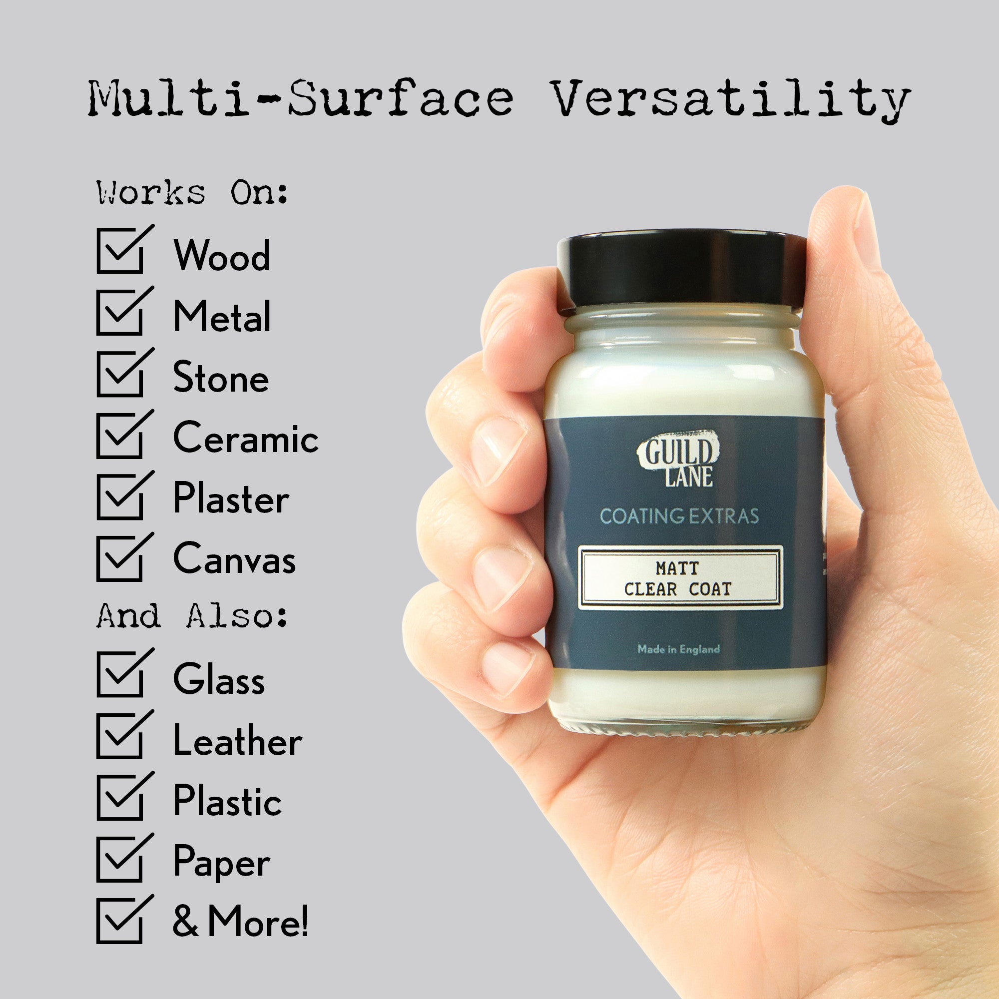 Acrylic Matt Top Coat, Clear (60ml Jar)