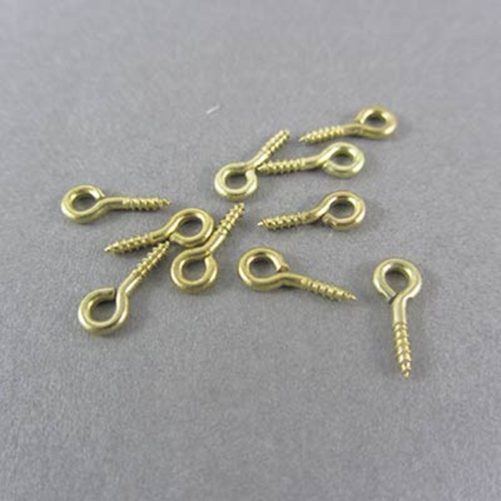 Brassed Screw Eyes 1.6mm (10 pcs)