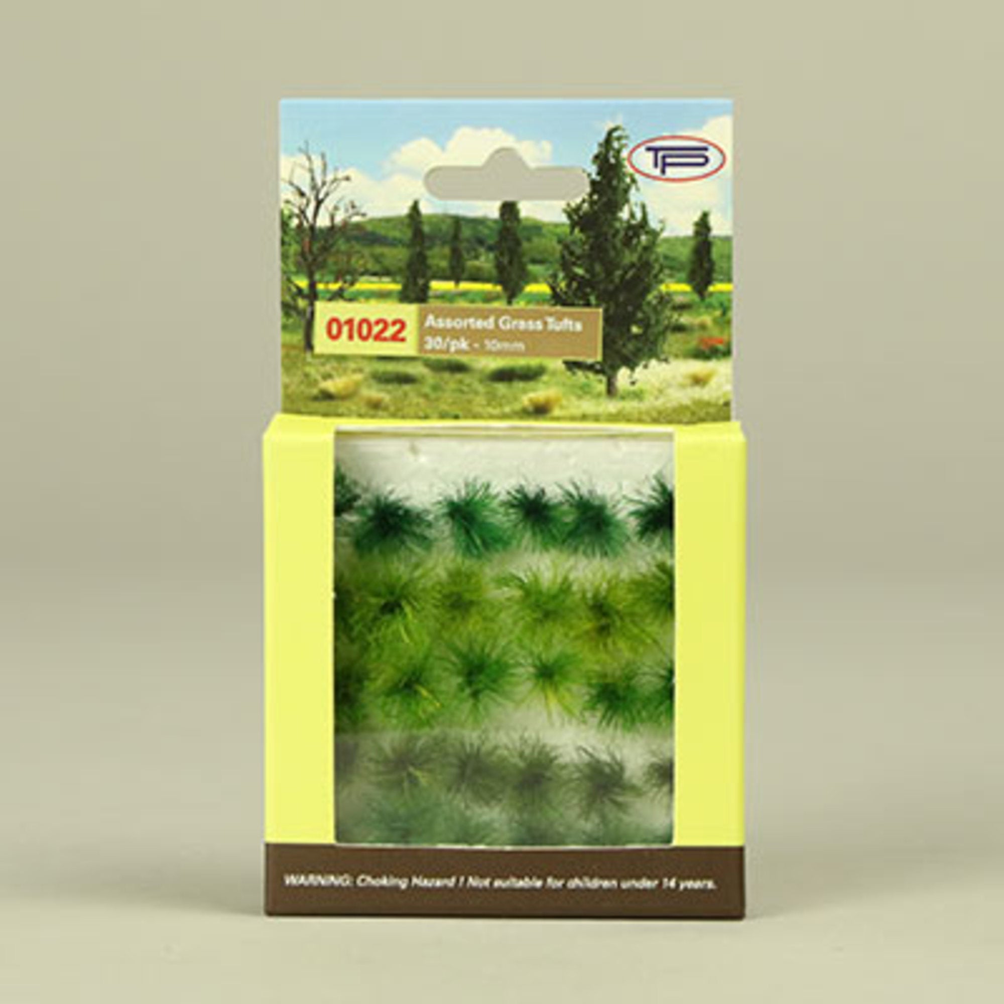 Tufts '10mm' (30 pcs) assorted greens