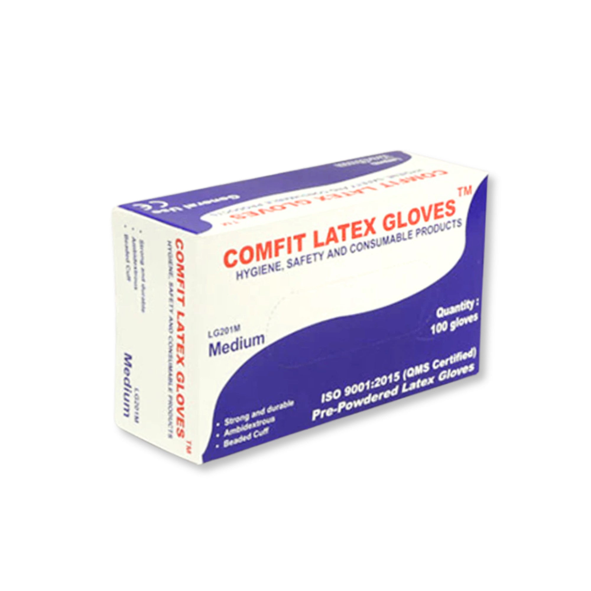 Gloves, Latex Medium (100 pcs)