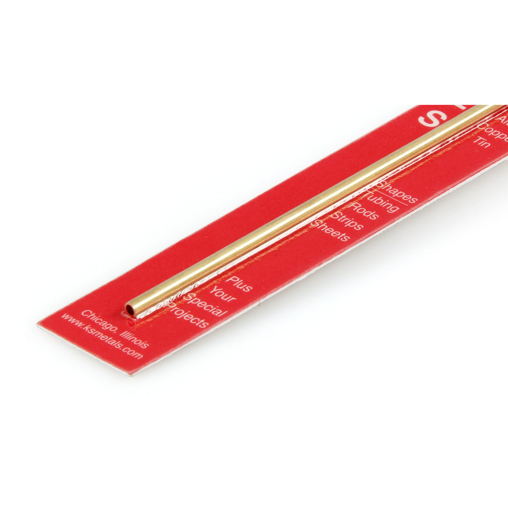 Brass Round Tube 1/16  12in - .014in Wall (3 pcs)